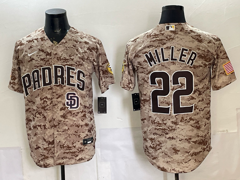 Men San Diego Padres #22 Miller camo Nike 2026 MLB Jersey 0982